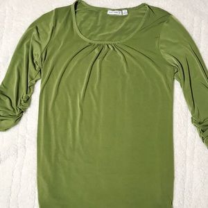 Olive green  Susan graver shirt Medium